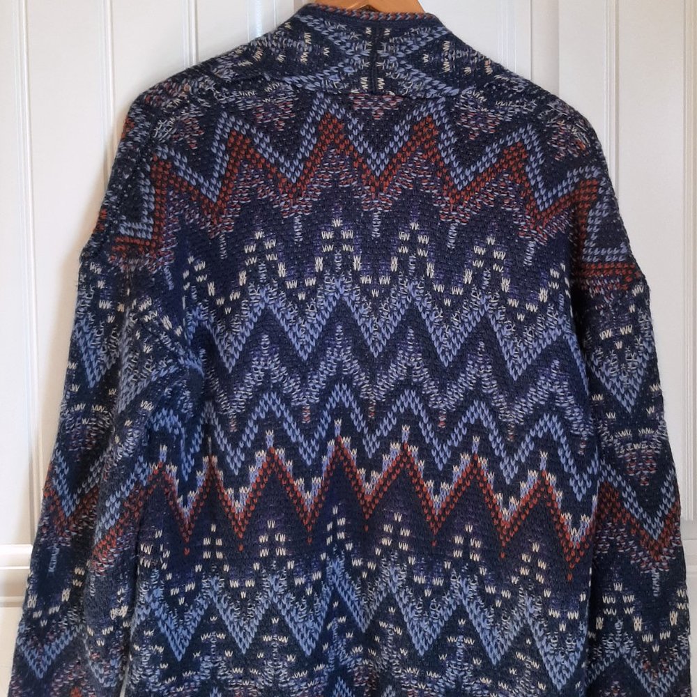 Lucky Brand Wool Blend Long Open Front Cardigan SZ S - Picture 6 of 8